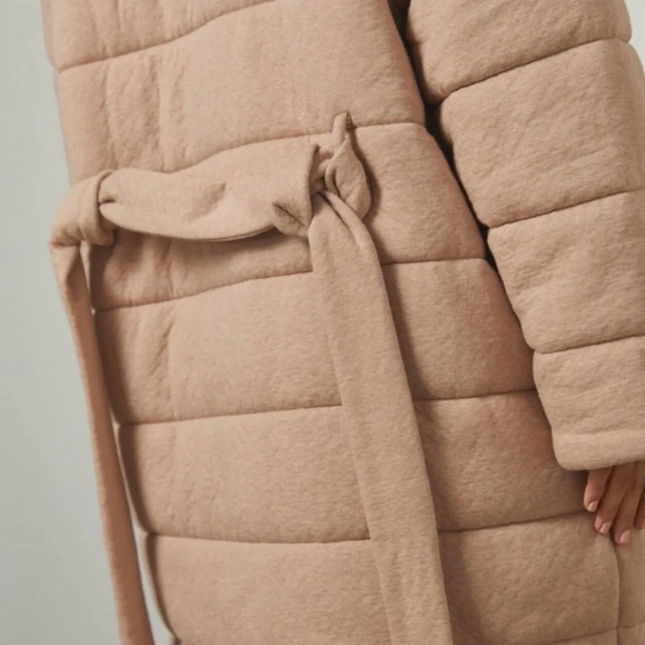 Lunya Restore Double Faced Housecoat Size L/XL Otium Tan New - Picture 3 of 12